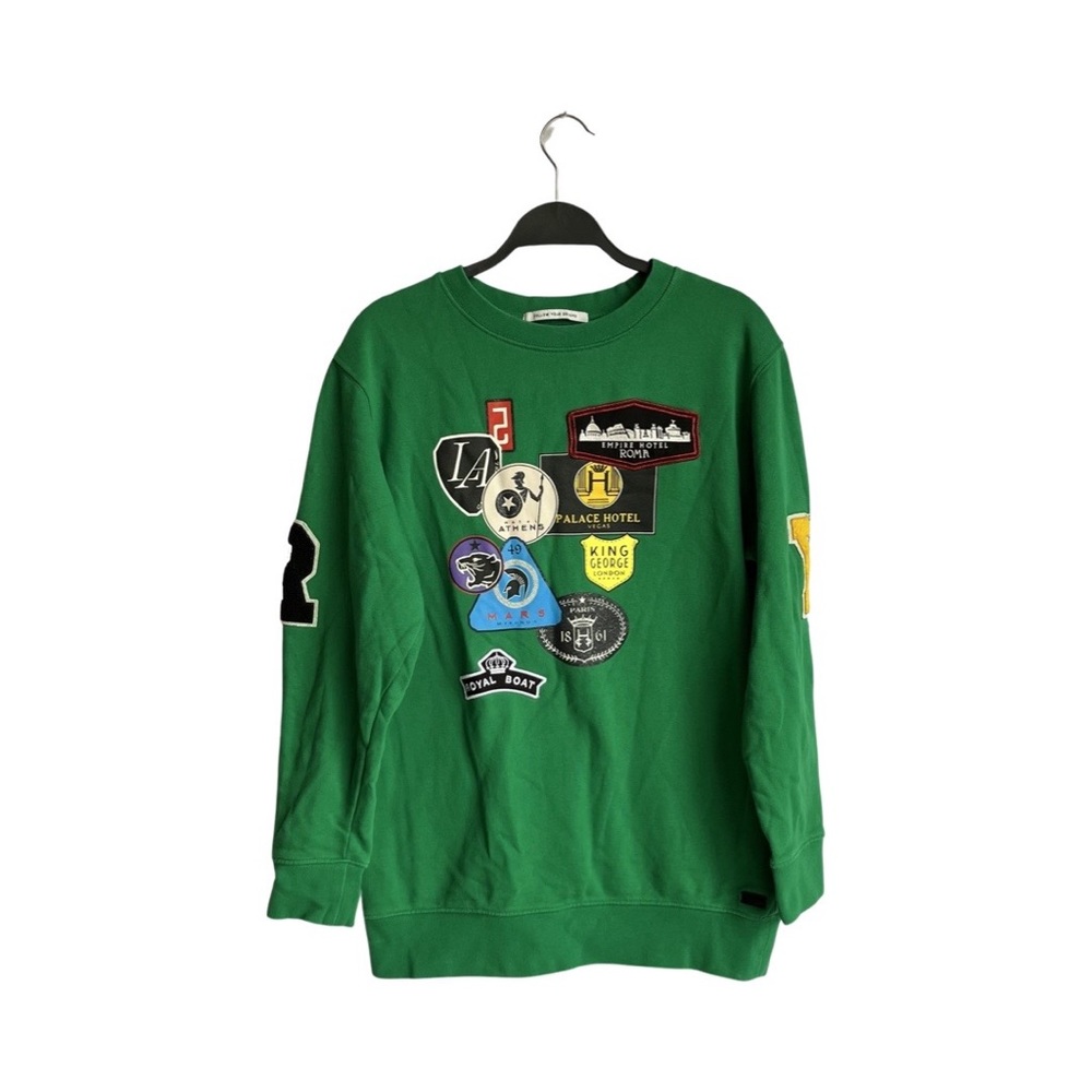 Replay green travel sweater size small